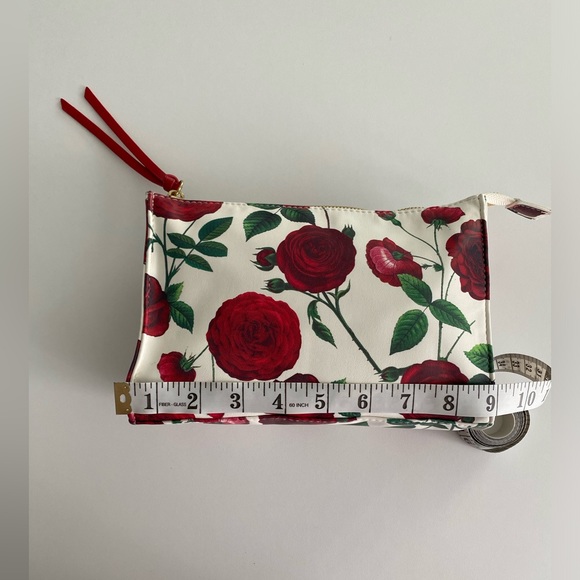 NWOT Paper Destiny Rose Print Zipper Pouch Makeup Cosmetic Bag 🌹 - Picture 4 of 7